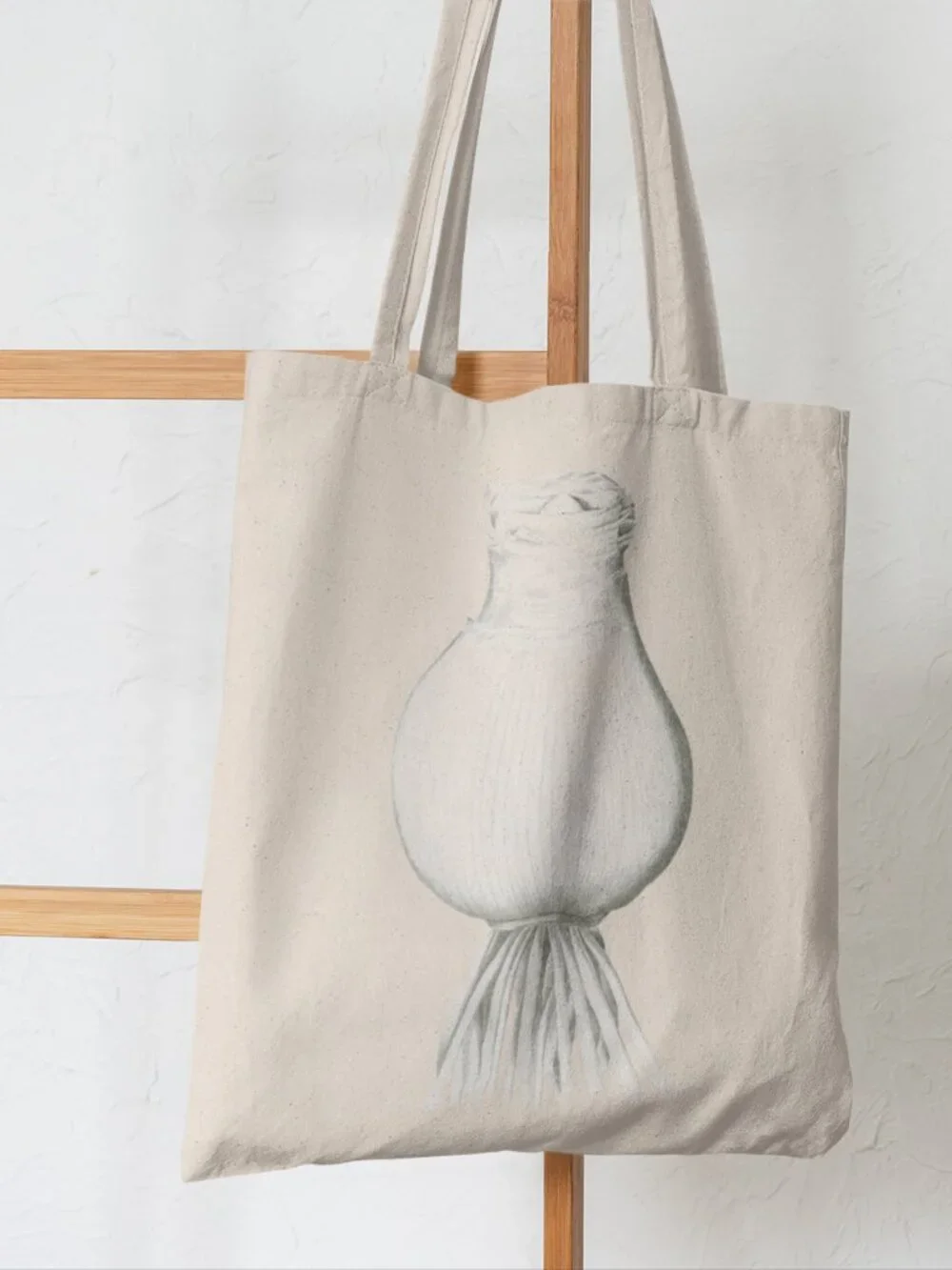 Josephine's Lily Vintage Botanical Print Graphic Canvas Tote Bag
